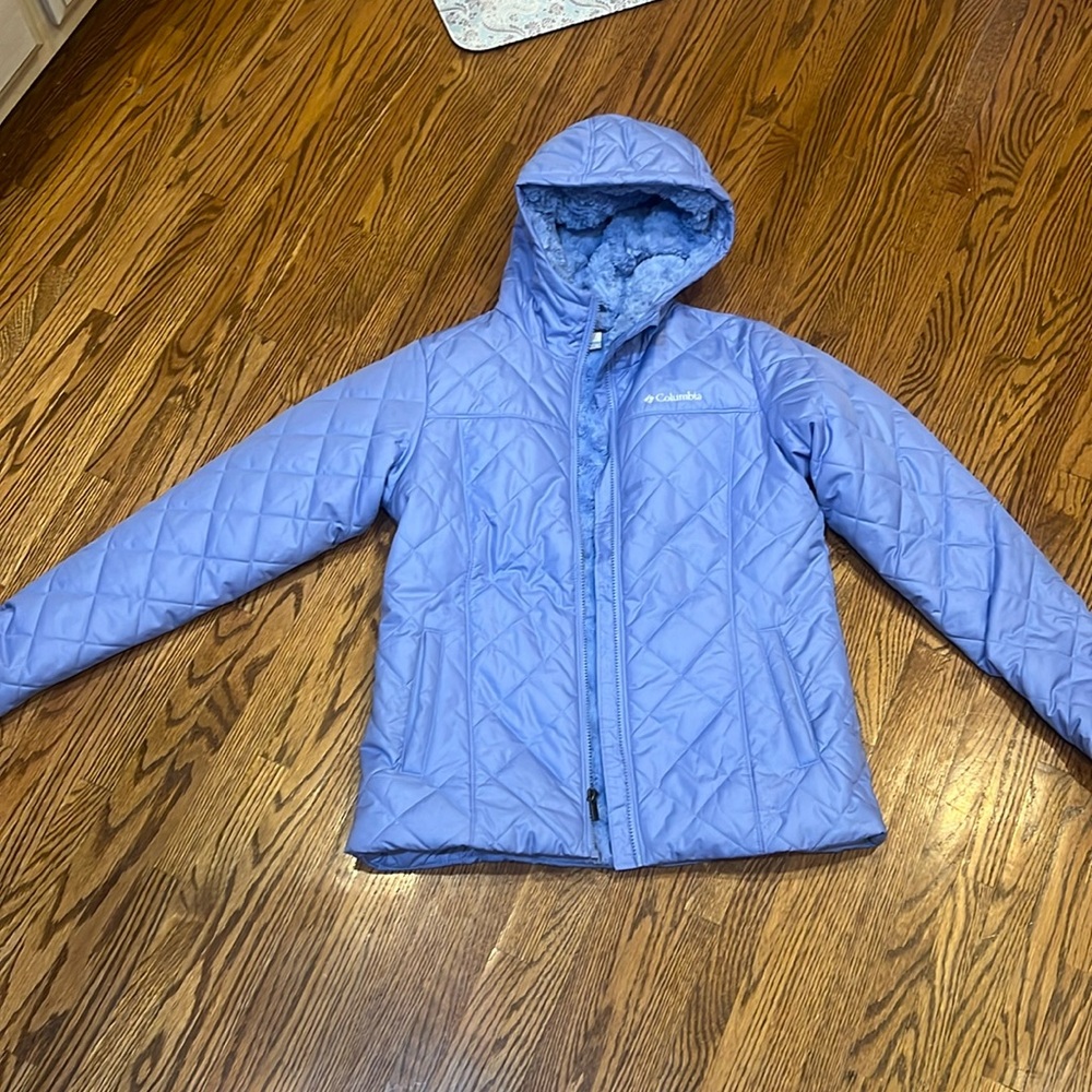 Light purple:lavendar Columbia soft lined puffer coat women’s medium
